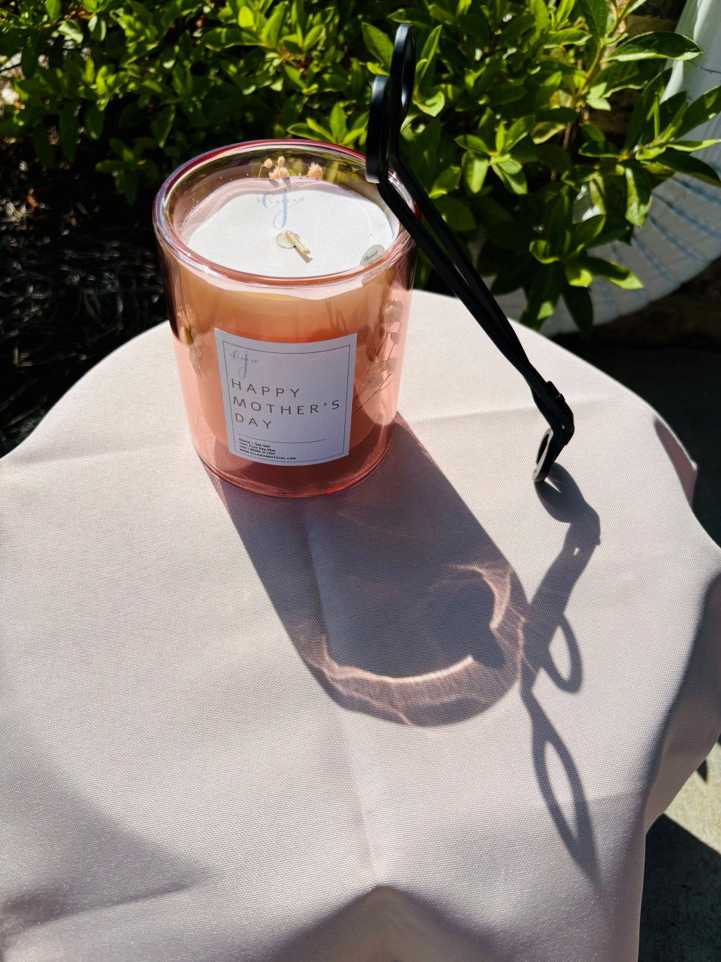 Mother's Day Limited Collection Pink Double Glass Candle
